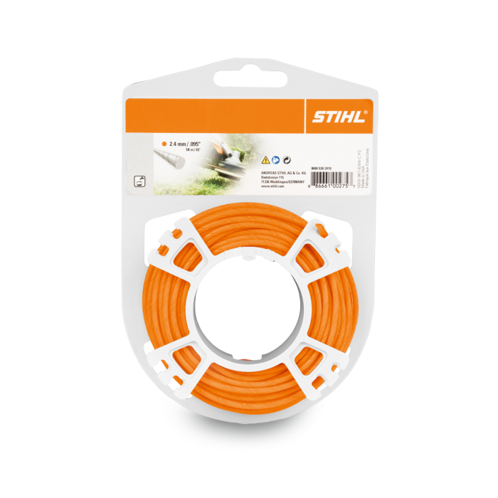 Stihl trimmer line, around 2.4 mm x 15.2m.