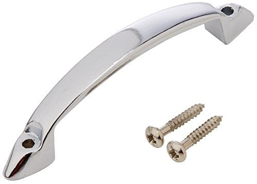 Merriway BH02239 Front Fix D Handle with Screws, 93mm Length - Chrome Plated