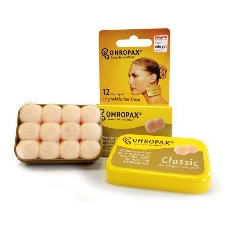 Ohropax Classic Wax Mouldable Earplugs 3 Packs (18 Pairs)