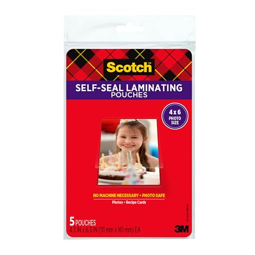Scotch(R) Self-Sealing Laminating Pouches