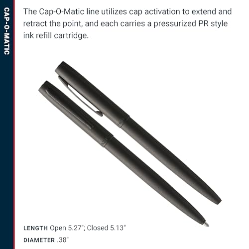Fisher Space Pen Cap-O-Matic Ballpoint Pen - Matt Black