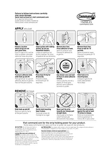 Command Water Resistant Replacement Strips