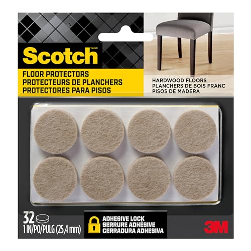 Scotch Felt Pads, Felt Furniture Pads for Protecting Hardwood Flrs'