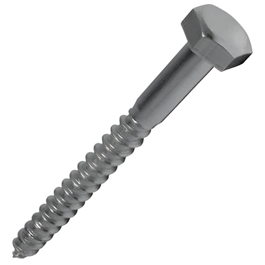 Coach Screws Zinc Plated M8 x 150mm - 10 Pack