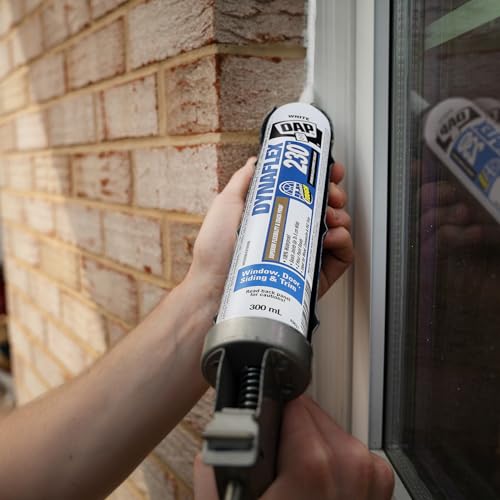 Dap 18275 DYNAFLEX 230, White 100% Waterproof Window, Door & Trim Sealant, 10.1 oz