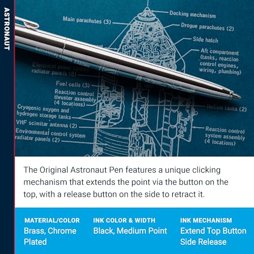 Fisher Space Original Astronaut Retractable Pen, Metallic