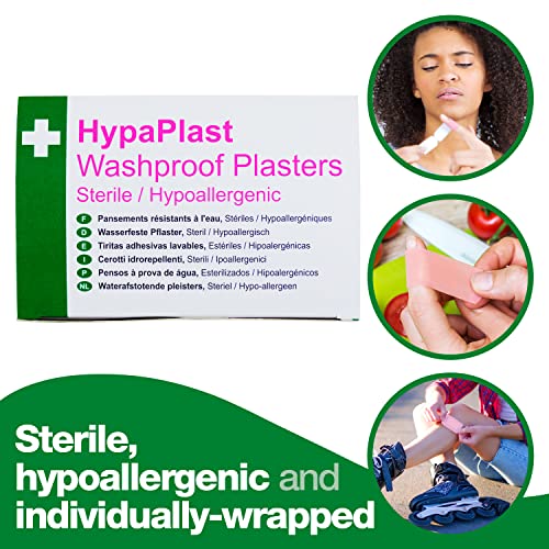 Safety First Aid Group HypaPlast Pink Washproof, Assorted (100)