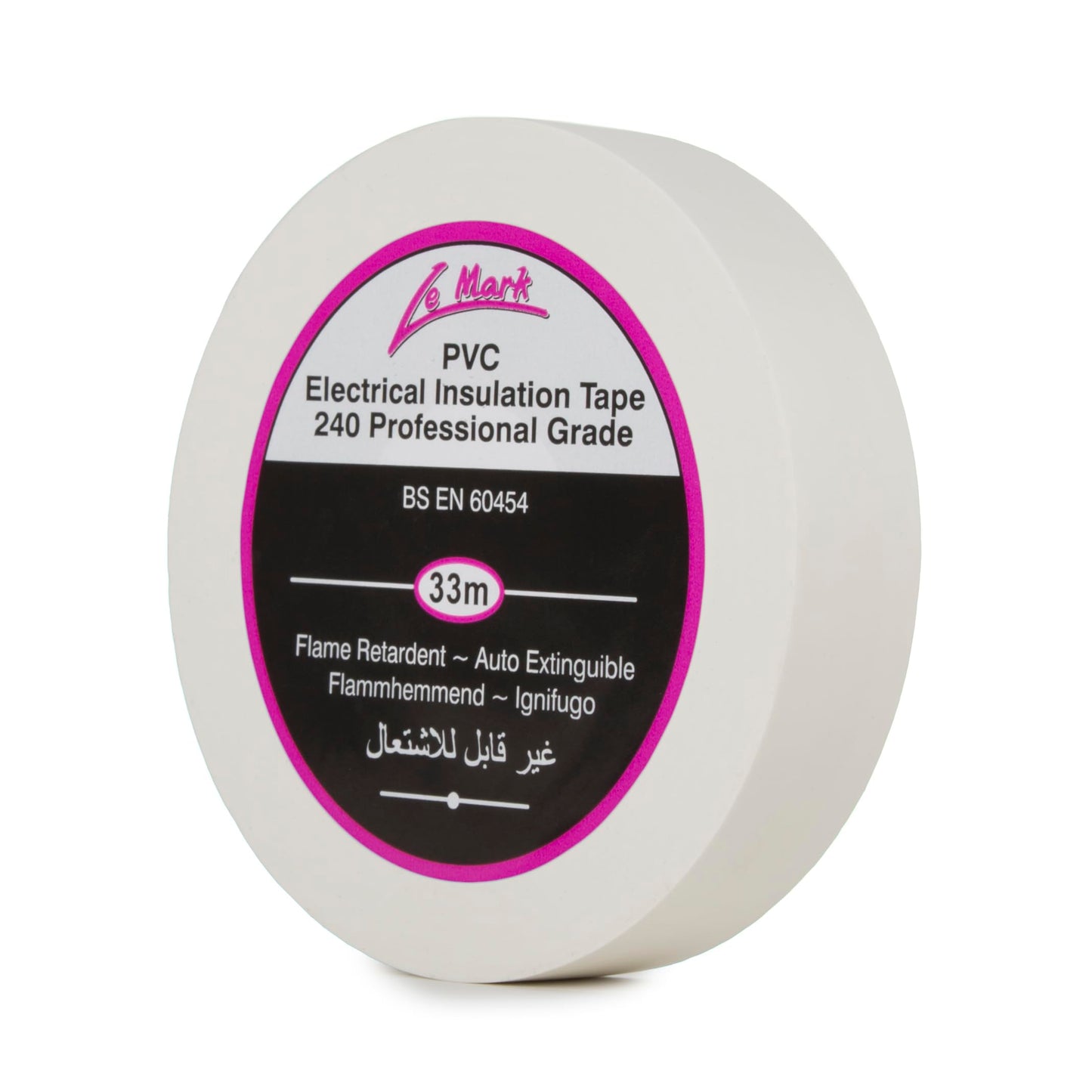 Insulation Tape PVC Electrical 19mm x 33m White x 1