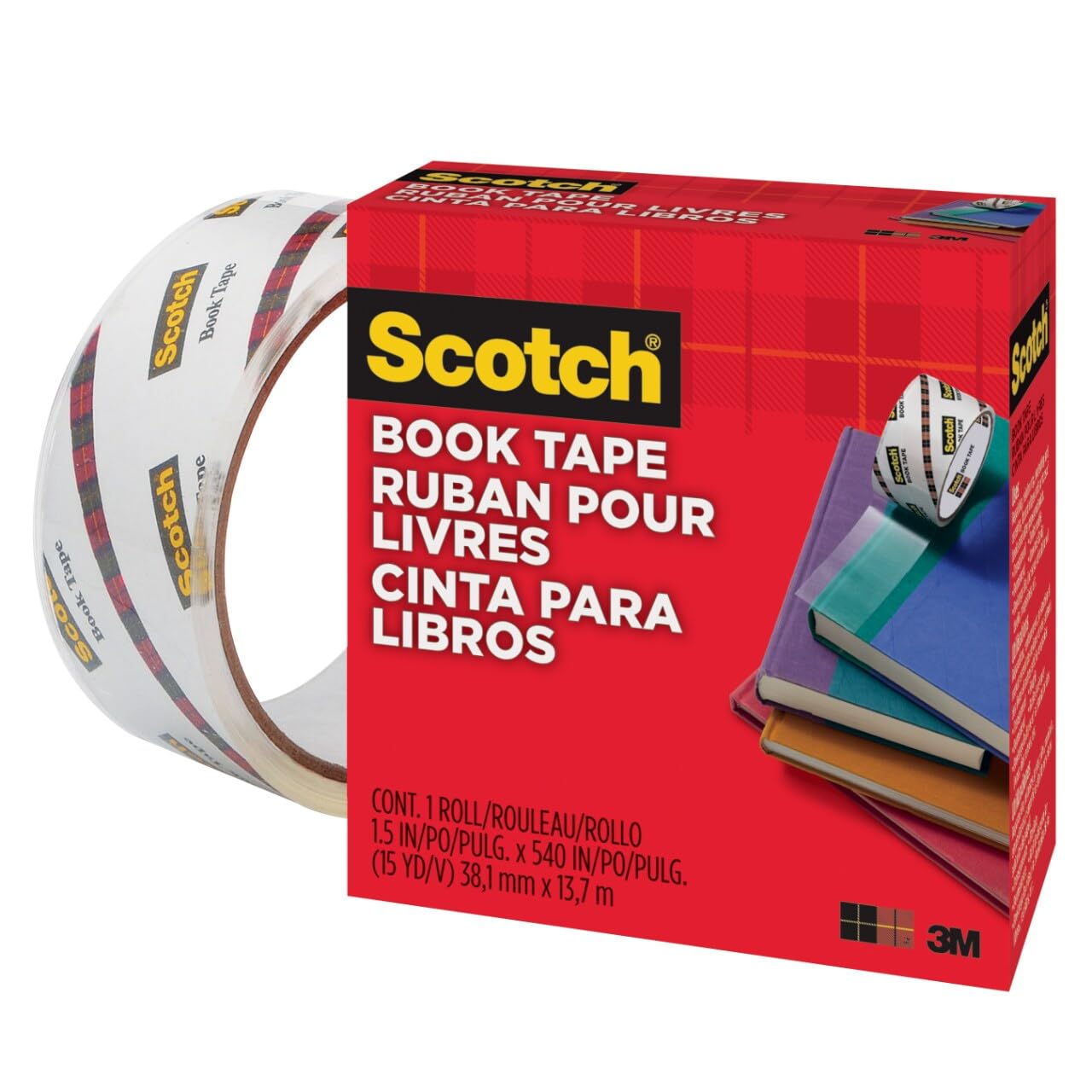 Scotch® Book Repair Restoration Protective Tape - 38.1mmx13.7m