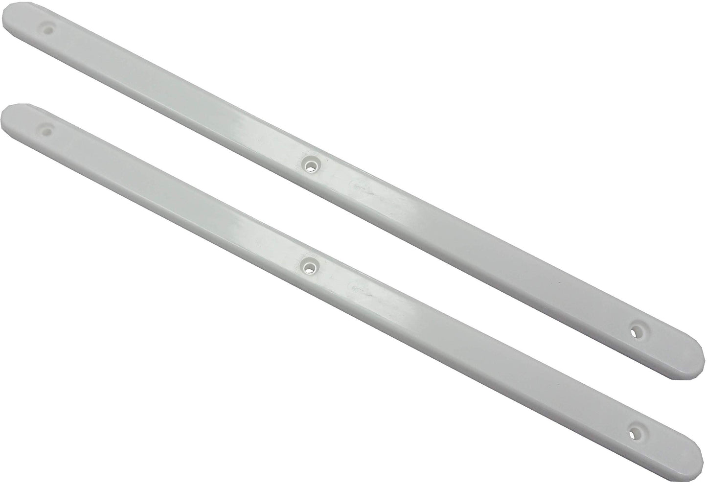 MerriwayWhite Plastic Drawer Slides 310 mm x 16 mm x 6 mm - Pack of 10 Pieces