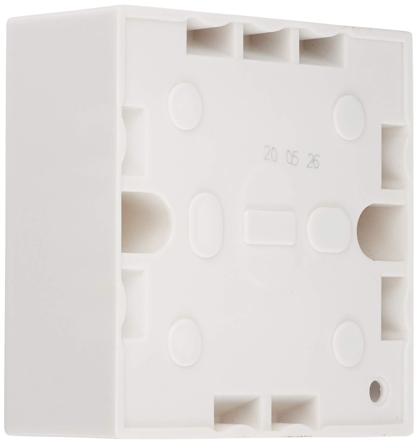 Merriway Moulded Surface Pattress Back Box 1-Gang 35mm (1.3/8 inch) Deep