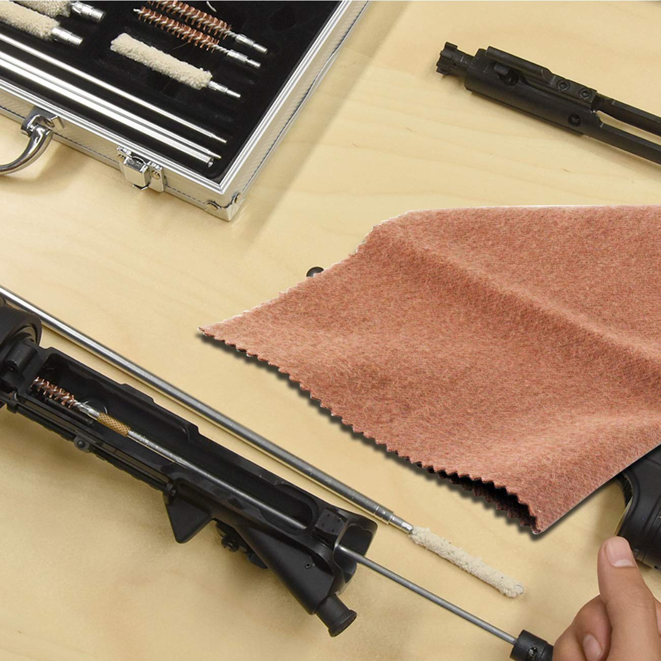 Abbey 2x Universal Sportsmans Silicone Cloth - Gun Cleaning Shooting Rifle Shotgun