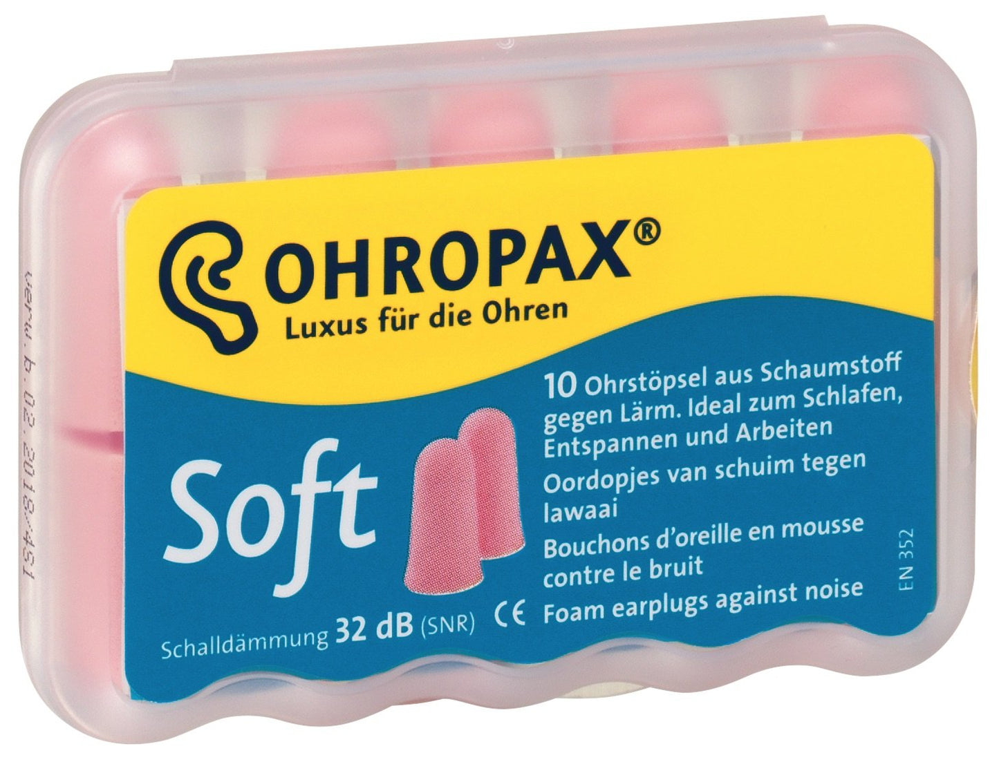 Ohropax Soft Foam Earplugs 5 x 10 Pair Packs