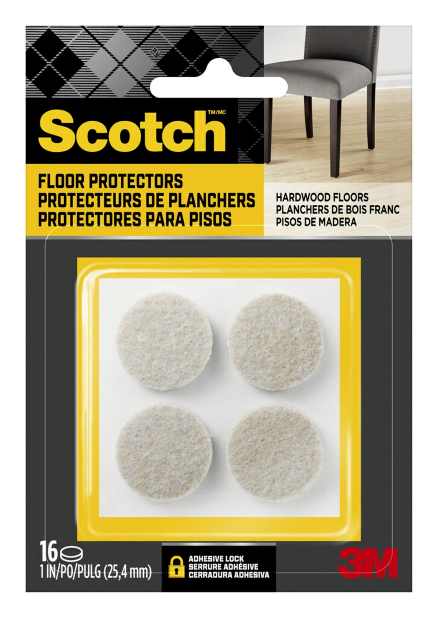 Scotch-1inchdiameterfeltpads-16pack
