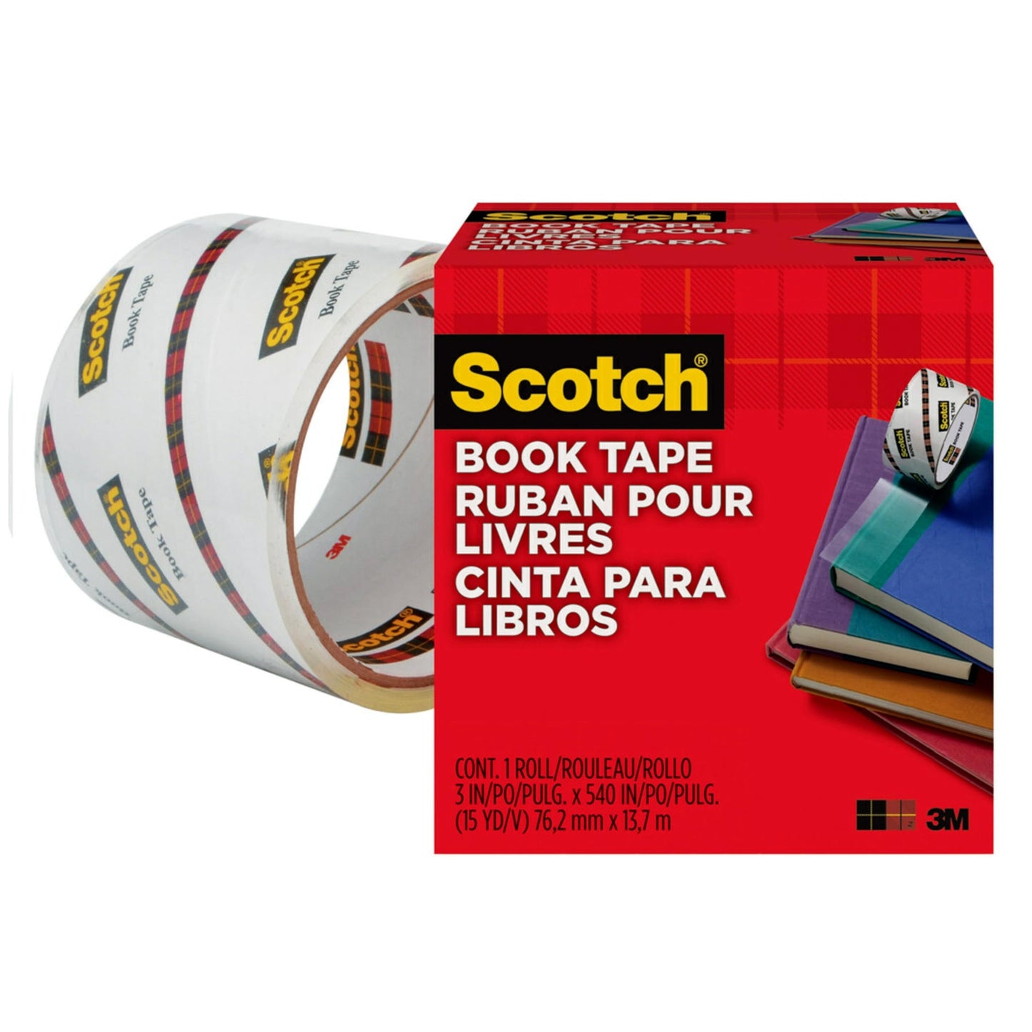 Scotch Book Repair Tape - 76.2mmx13.7m