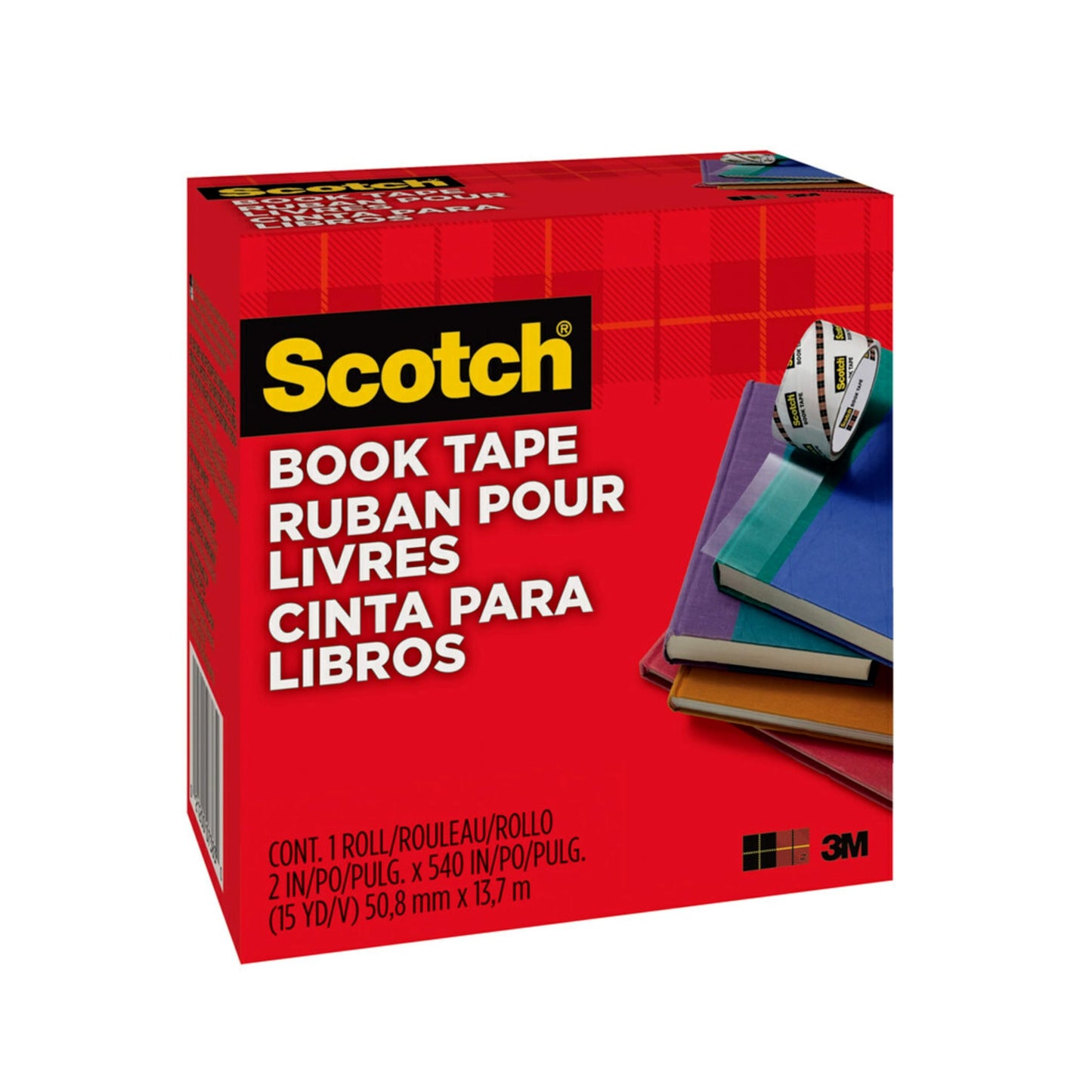 Scotch 50.8mm x 13.7m Book Repair Tape Roll