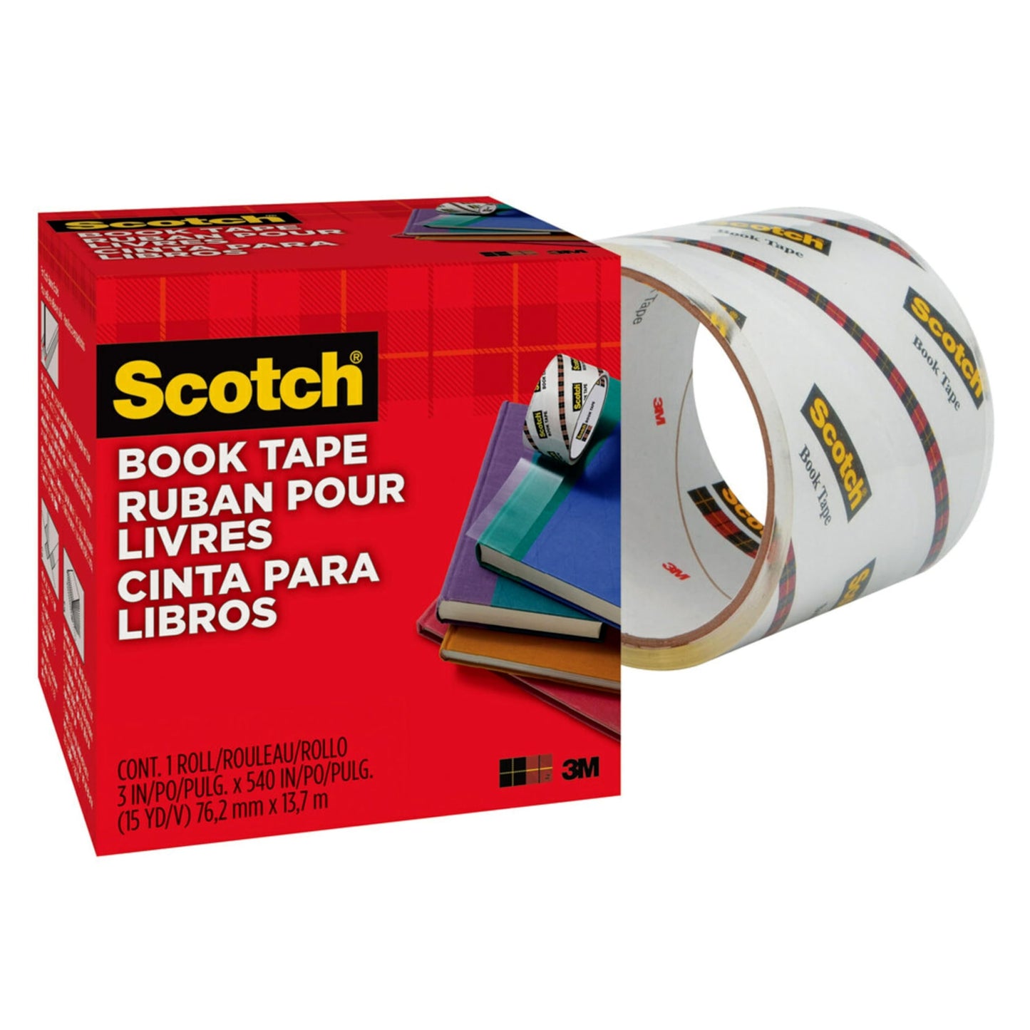 Scotch Book Repair Tape - 76.2mmx13.7m