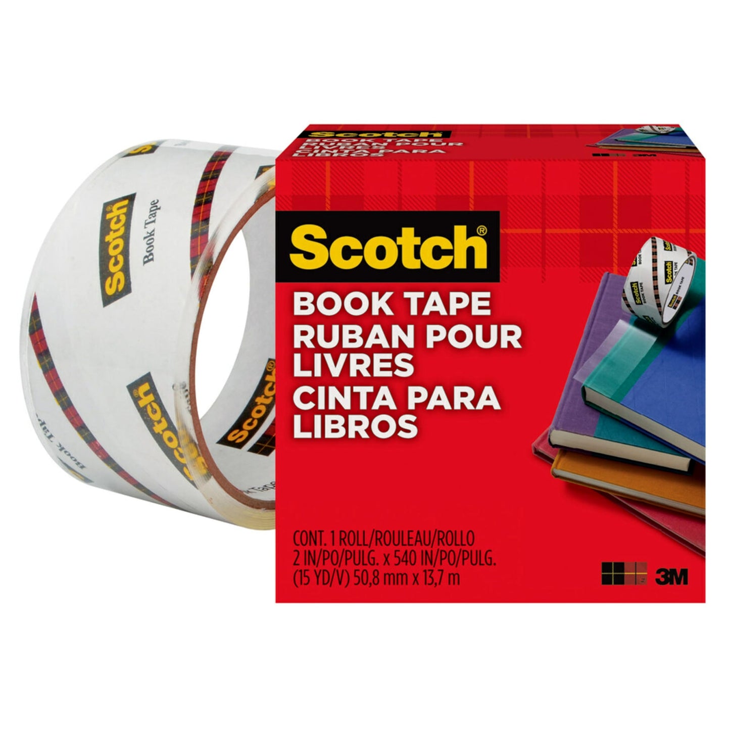 Scotch 50.8mm x 13.7m Book Repair Tape Roll