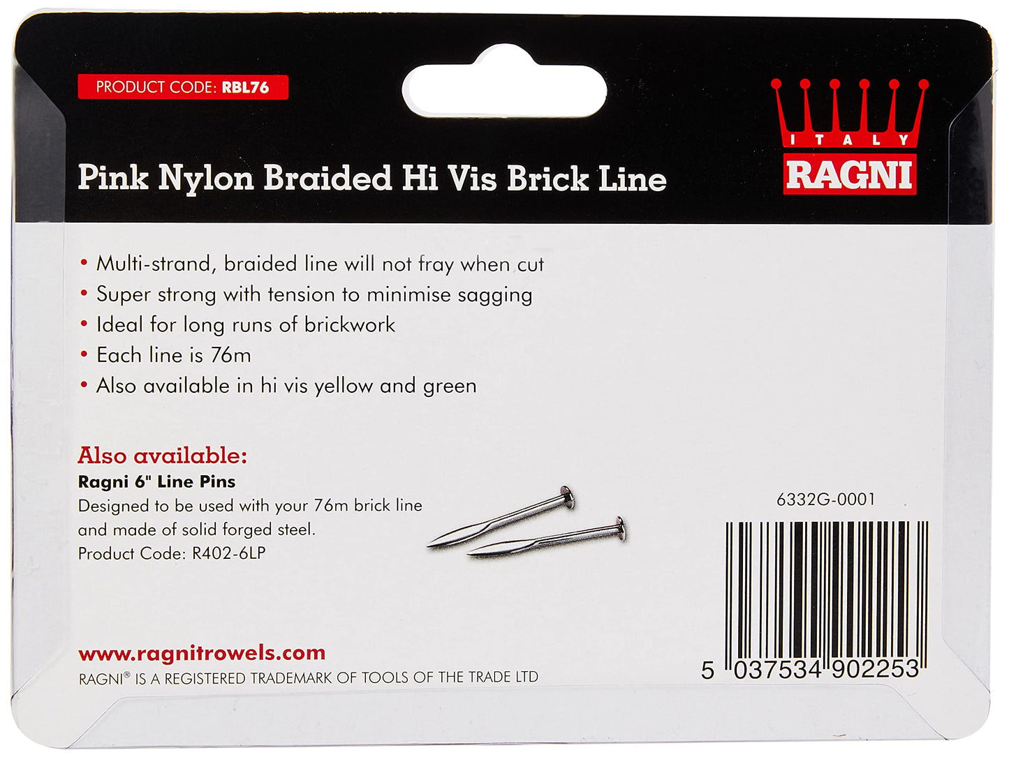 RAGNI RBL76 High Visibility Nylon Brick Line