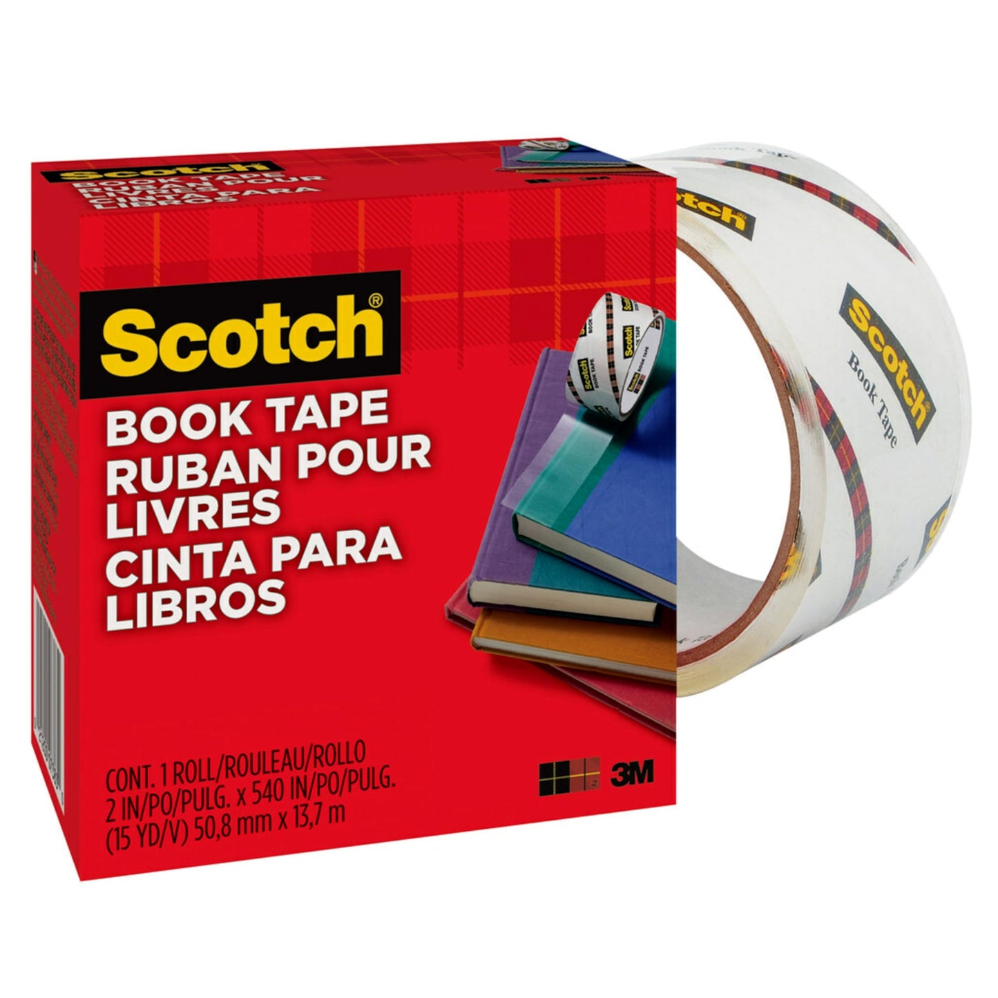 Scotch 50.8mm x 13.7m Book Repair Tape Roll