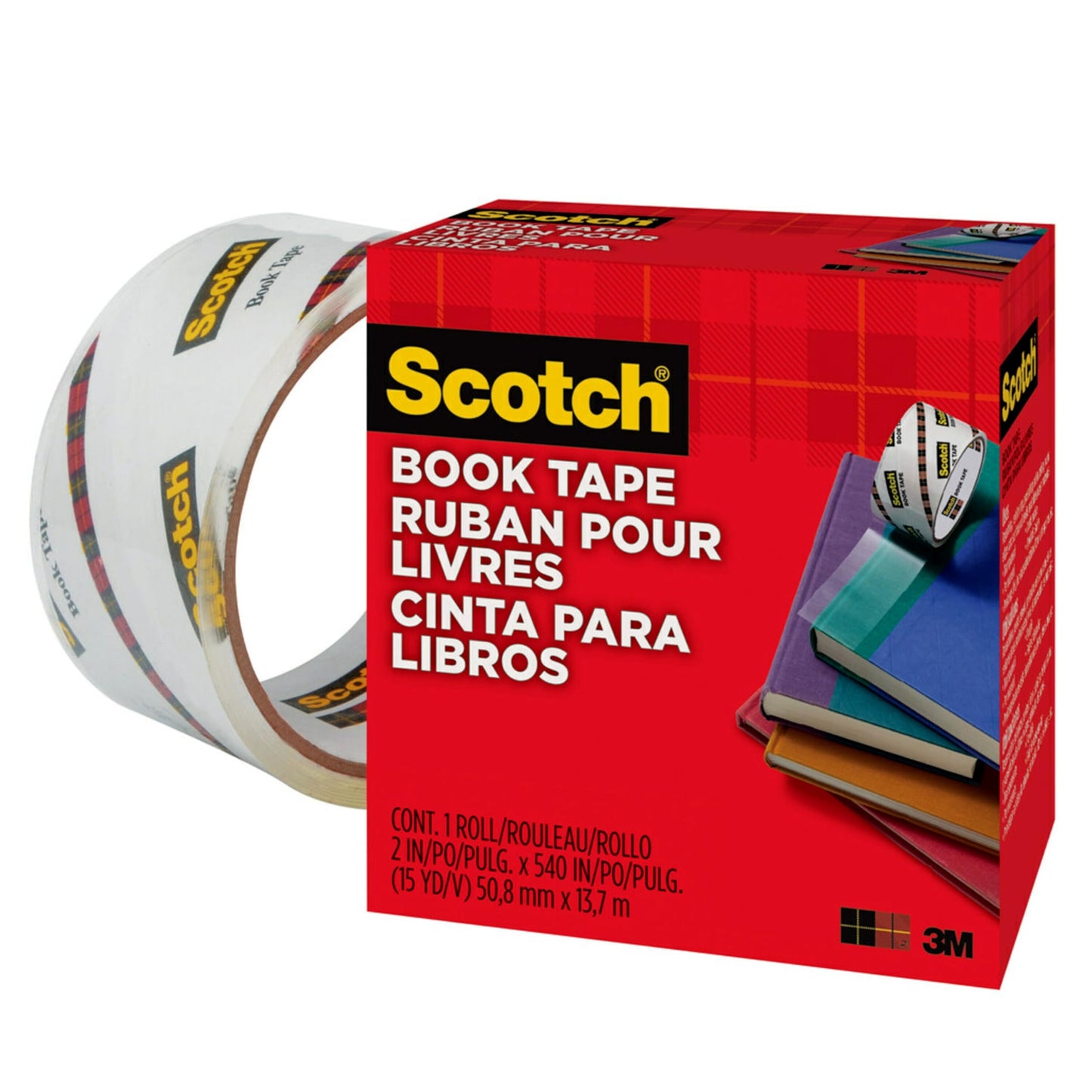 Scotch 50.8mm x 13.7m Book Repair Tape Roll