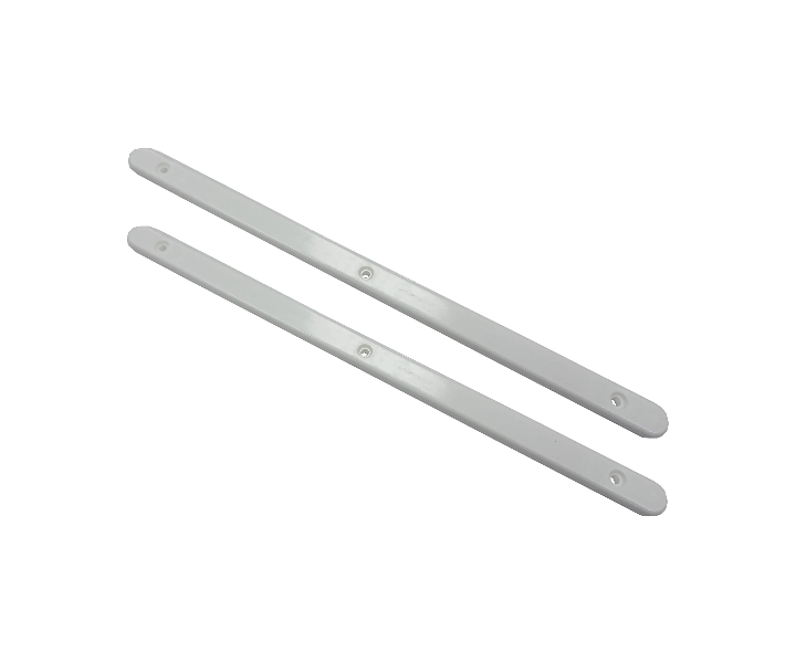MerriwayWhite Plastic Drawer Slides 310 mm x 16 mm x 6 mm - Pack of 10 Pieces