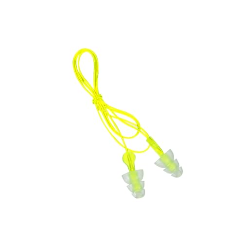 Peltor Sport Tri-Flange Corded Reusable Earplugs, 3-Pair per Pack