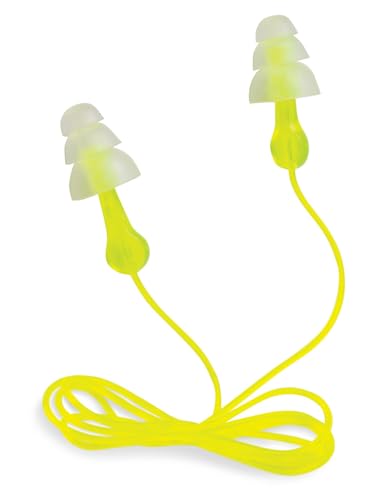 Peltor Sport Tri-Flange Corded Reusable Earplugs, 3-Pair per Pack