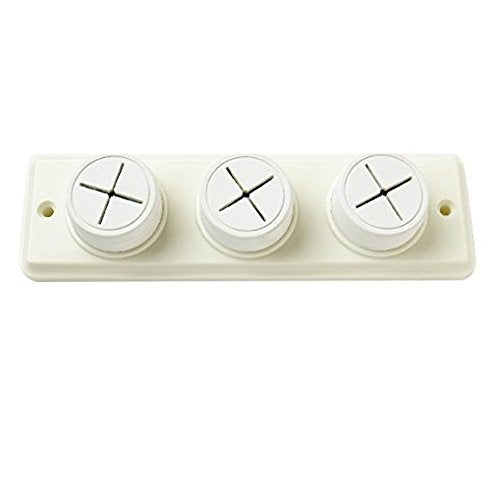 Merriway BH02005 Towel/Cloth Holder Triple With Screws -1 Pcs