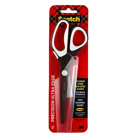 Scotch 8" Precision Ultra Edge Bent Titanium Non-Stick Scissors