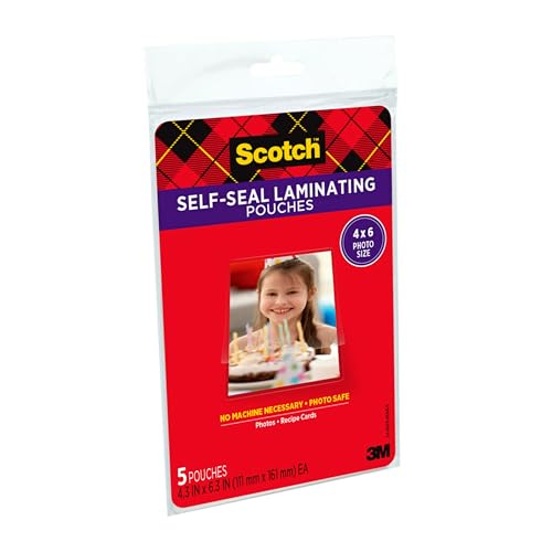 Scotch(R) Self-Sealing Laminating Pouches