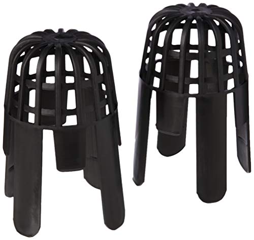 merriway Gutter Balloon Outlet Guard, Black To Fit 68 mm Pipe - Pack of 2