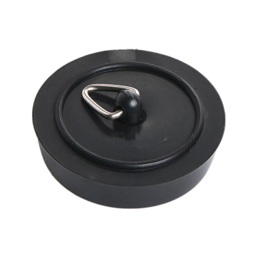 Merriway (2 Pcs) Bath Plug, Black 45mm (1.3/4 inch) - Pack of 2 Pieces