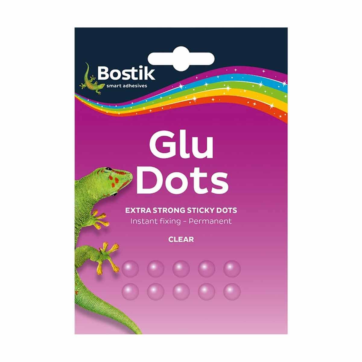Bostik Extra Strong Glu Dots Clear, 64 Glu Dots