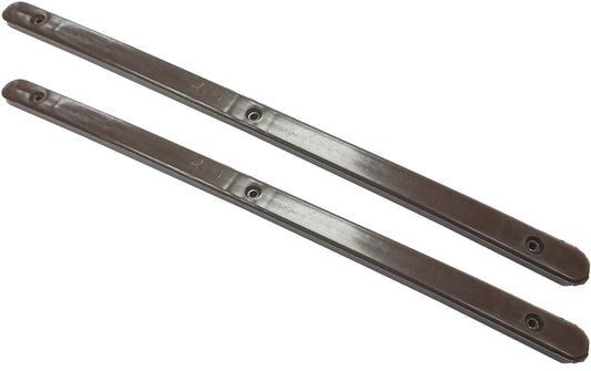 Merriway Brown Plastic Drawer Slides 310 mm x 16 mm x 6 mm - Pack of 10 Pieces