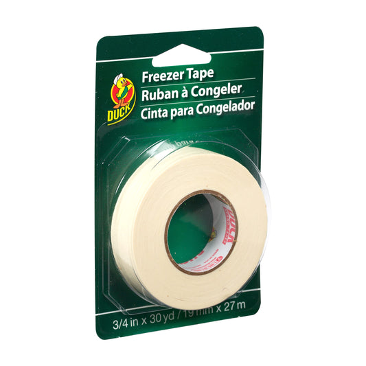 Duck Brand Write-On Freezer Tape, 3/4-Inch by 30-Yard, Single Roll, White
