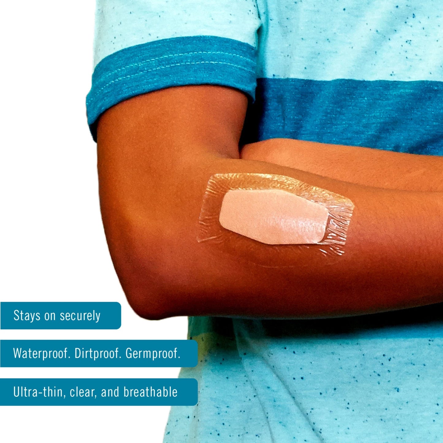 Nexcare Waterproof Clear Bandages Assorted Sizes, 50 Bandages