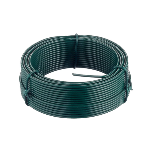 Merriway BH05777 Plastic Coated Garden Wire, 2.0 mm Diameter x 20 Metre (65 Foot), Green