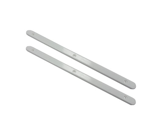 MerriwayWhite Plastic Drawer Slides 310 mm x 16 mm x 6 mm - Pack of 10 Pieces